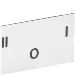 Targhetta identificativa MA6-1082 15x27 mm per selettori 3 posizioni uso elettrico professionale