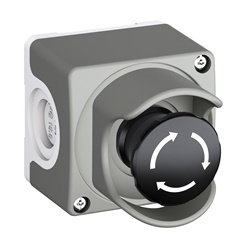 Custodia elettrica assemblata con copertura, arresto macchina 40mm, rilascio a torsione, 1NO+1NC montaggio orizzontale, protezione impianti elettrici