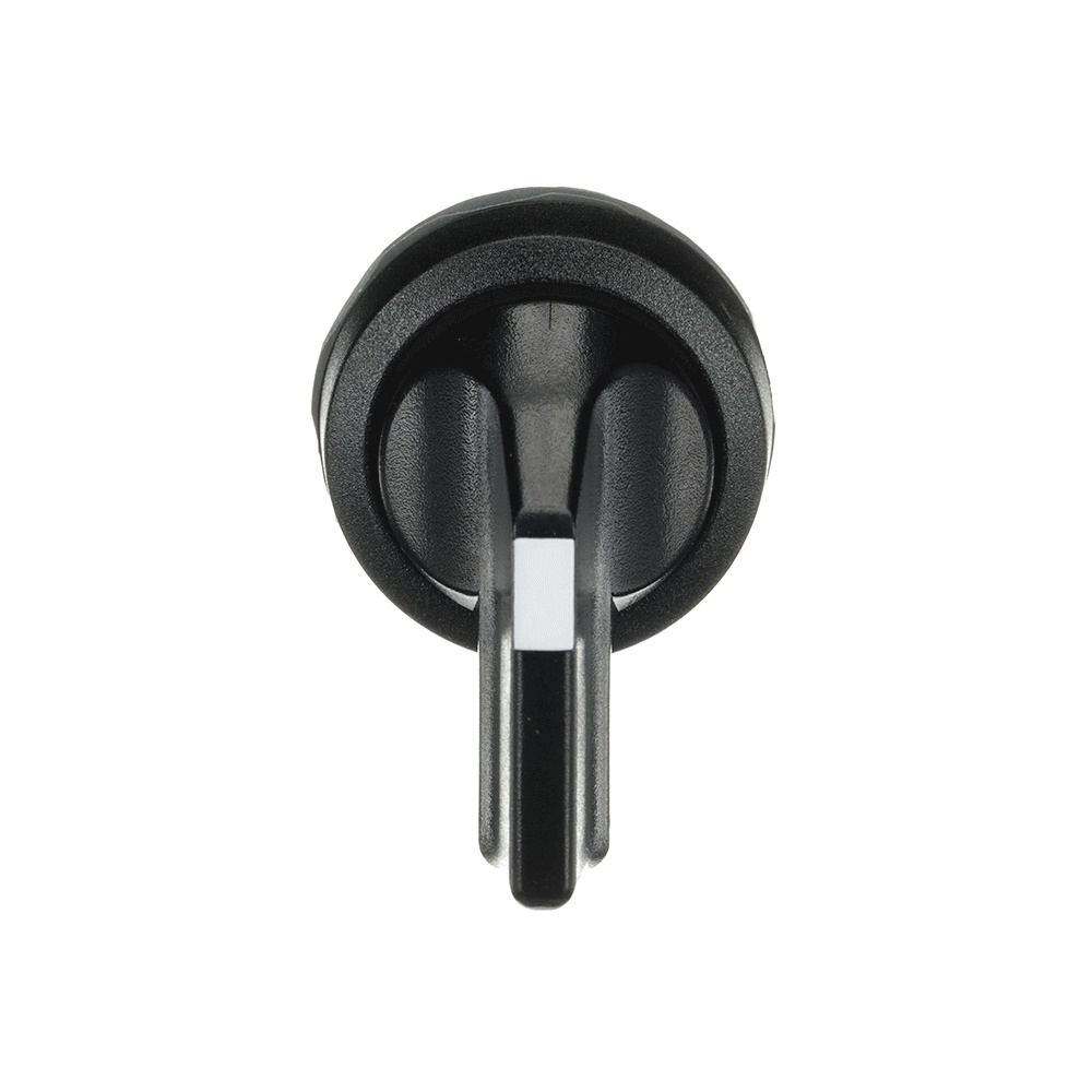 Selector switch 2 posizioni mantenuto maniglia lunga nero plastica per controllo impianti elettrici residenziali industriali