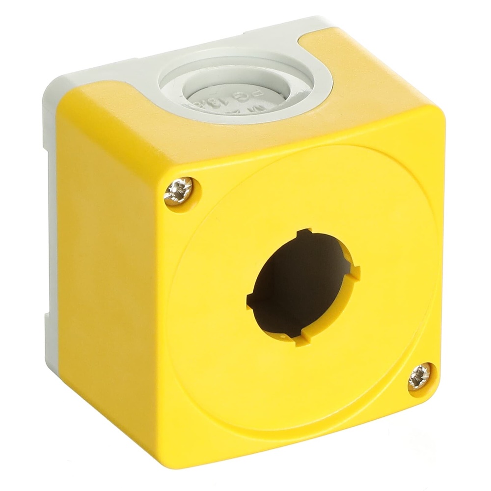 Custodia compatta 1 foro giallo per impianti elettrici protezione e facilità installazione