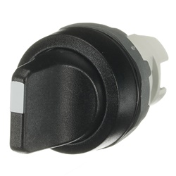 Selector Switch M3SS7-10B 3 Posizioni Leva Corta Nero per Controllo Elettrico Industriale