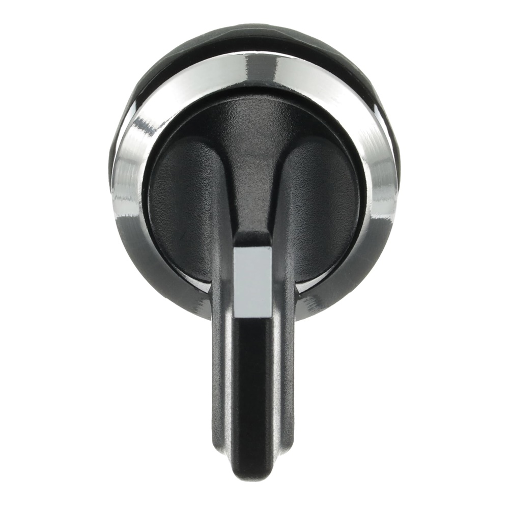 Selector Switch 2 posizioni leva lunga nero non illuminato per controllo circuiti elettrici industriali e civili