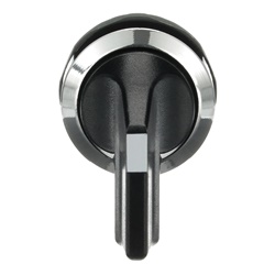 Selector Switch 2 posizioni leva lunga nero non illuminato per controllo circuiti elettrici industriali e civili