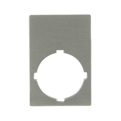 Targhetta identificativa rettangolare alluminio 29,6x44,5 mm per componenti elettrici