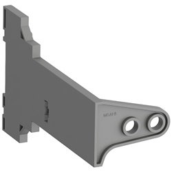 Supporto asta MSAH1 per interruttori manuali MS116 MS132 fissaggio sicuro quadro elettrico
