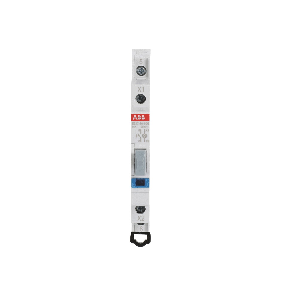 Pulsante luminoso 16A 1NA LED blu 115-250V comando impianti elettrici industriali e civili