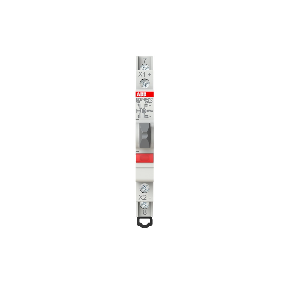 Pulsante luminoso 16A 1NC LED rosso 12-48V CA per controllo elettrico affidabile