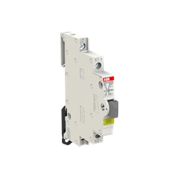 Pulsante luminoso 16A 250V 1NC LED giallo 12-48V CA per comando elettrico