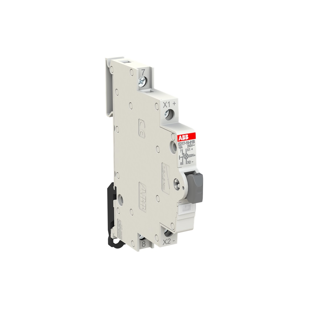 Pulsante elettrico 16A 1NC LED bianco 110-220V comando controllo impianti elettrici