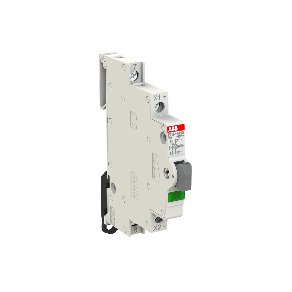 Pushbutton luminoso 16A 1NC LED verde 110-220V comando impianti elettrici