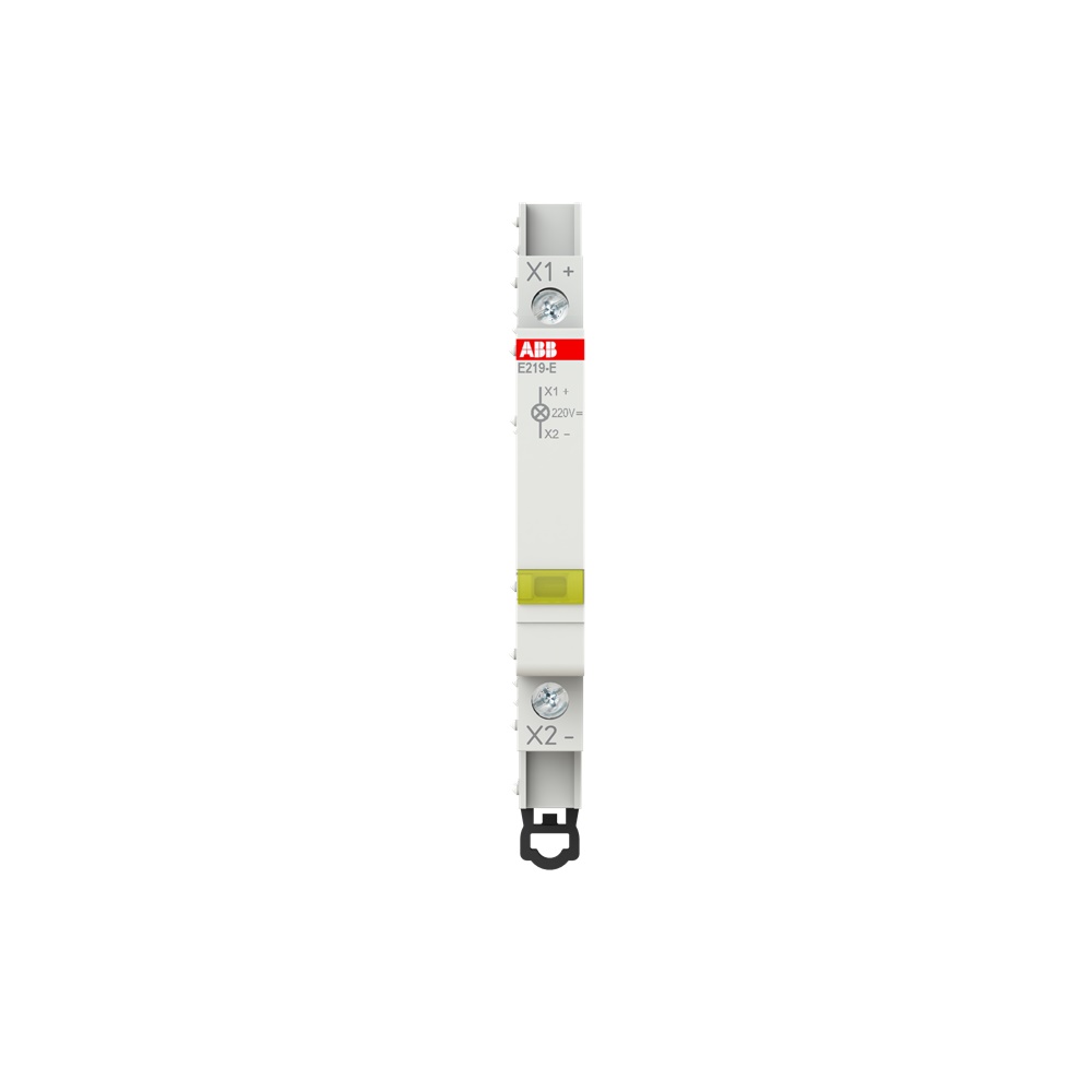 Spia LED segnalazione 16A gialla 110-220V CC per impianti elettrici industriali e civili