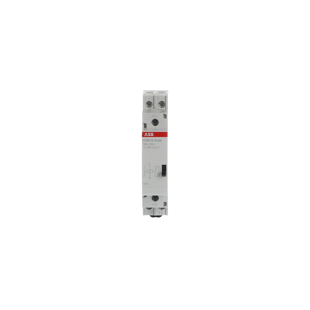 Relè elettromeccanico bistabile 16A 230V per controllo illuminazione civile e industriale