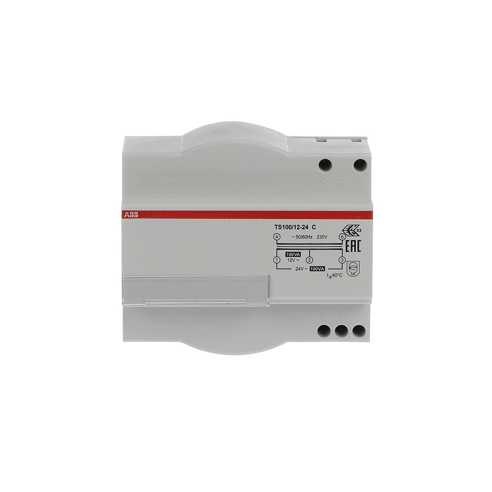 Trasformatore elettrico TS100/12-24 C 100VA isolamento sicurezza impianti elettrici bagno e dispositivi elettronici