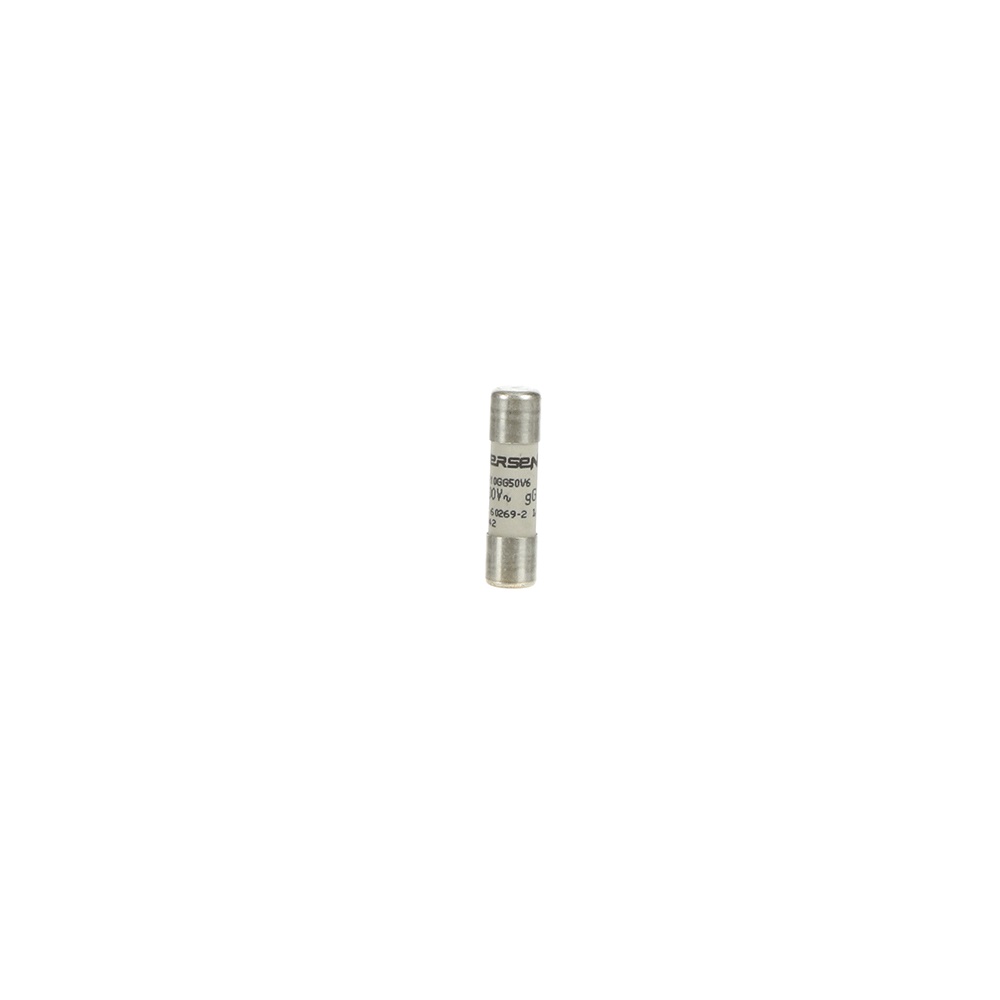 Fusibile cilindrico GG 10,3x38 mm 6A protezione circuiti elettrici industriale e civile