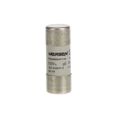 Fusibile GG 22x58 mm 100 A protezione circuiti elettrici industriali e civili