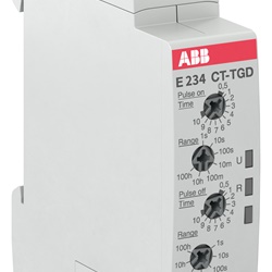 Relè temporizzatore CT-TGD.22 2c/o 24-48VDC 24-240VAC generatore impulsi controllo industriale