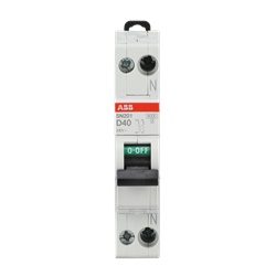 Interruttore automatico magnetotermico SN201 1P+N 40A D 6kA protezione circuiti elettrici