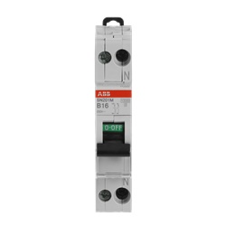 Interruttore magnetotermico modulare SN201M 1P+N 16A B 10kA 230V protezione circuiti
