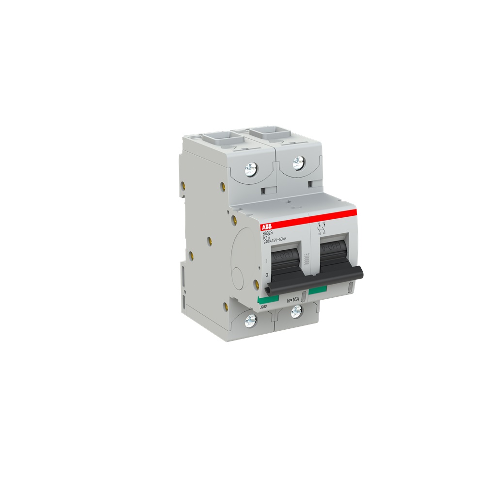 Interruttore automatico S802S-K16 2 poli 16A K-Characteristic protezione sovracorrente residenziale industriale