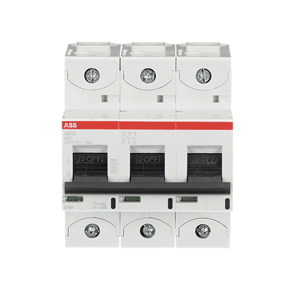 Interruttore automatico 3 poli 40A K-Characteristic alta prestazione uso residenziale industriale