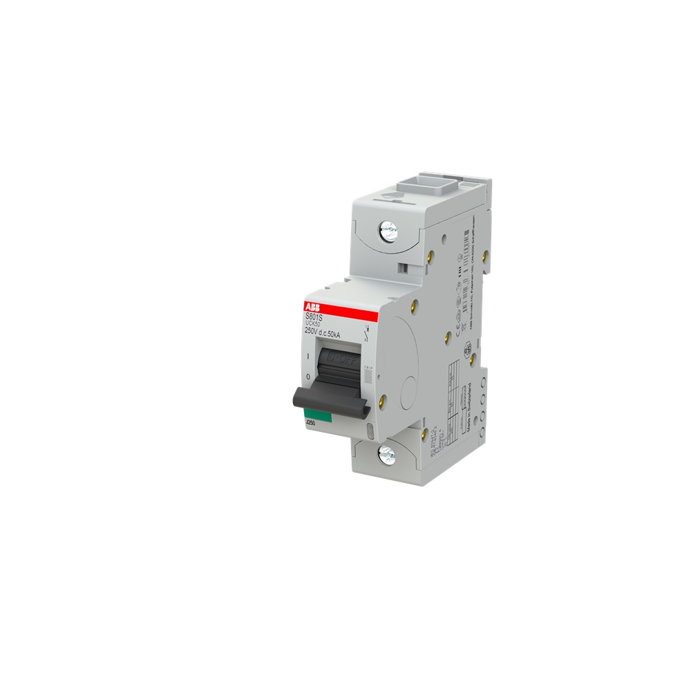 Interruttore Automatico Miniatura S801S-UCK50 1 Polo 50A K50kA 250VDC Alta Prestazione