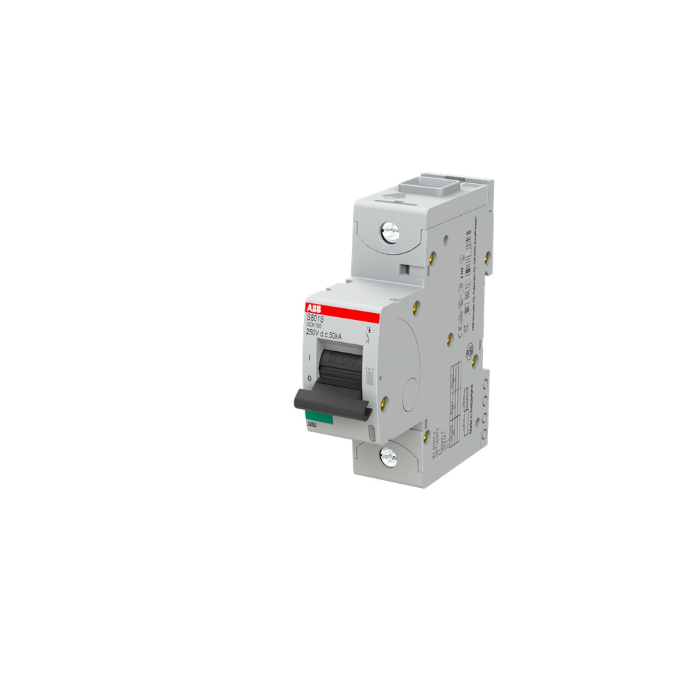 Interruttore automatico magnetotermico S801S-UCK100 1 polo 100A 50kA 250VDC alta prestazione