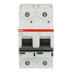 Interruttore automatico miniaturizzato 2 poli K 10A 50kA 250VDC alta prestazione