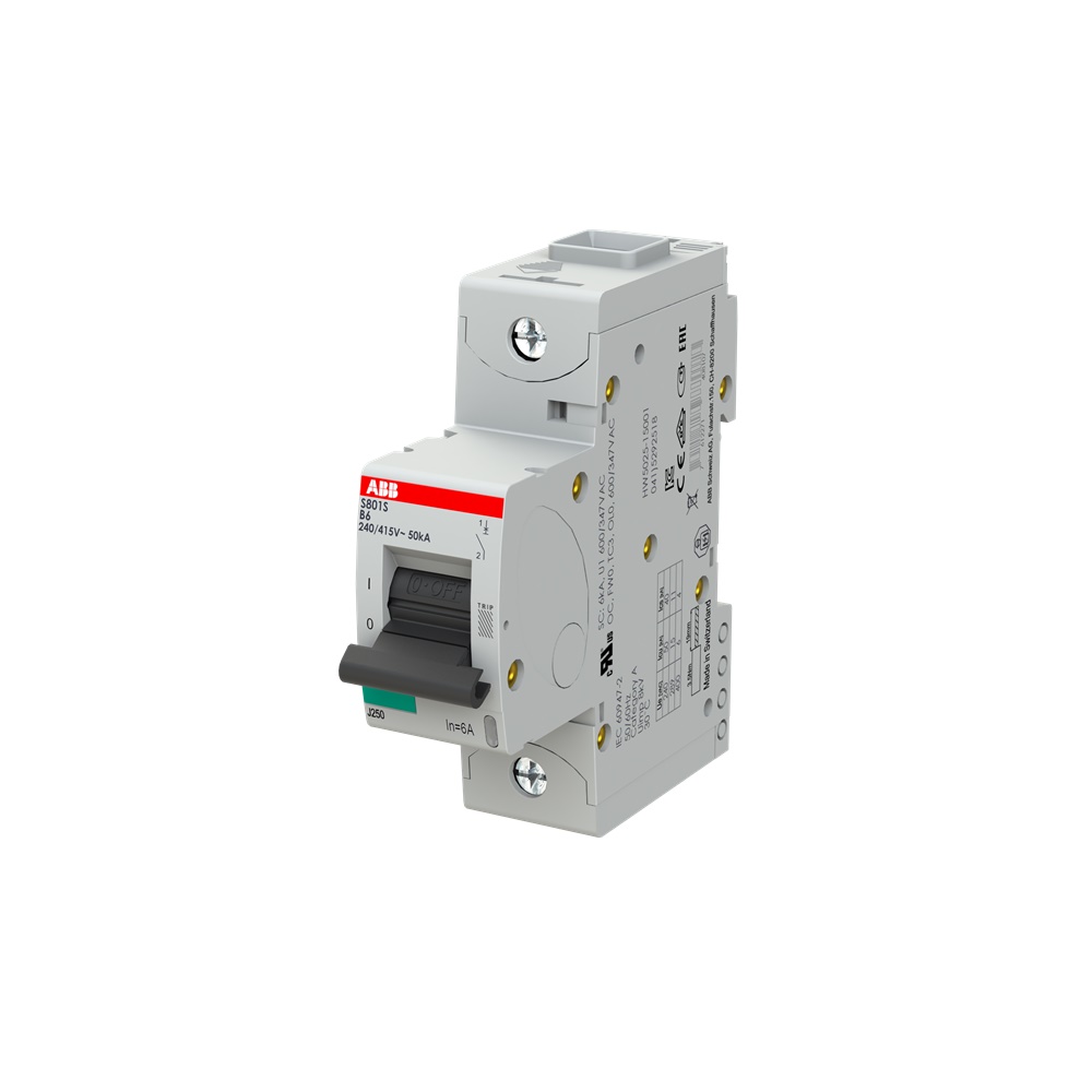 Interruttore automatico 1 polo S801S-B6 6A B-caratteristica alta prestazione uso industriale