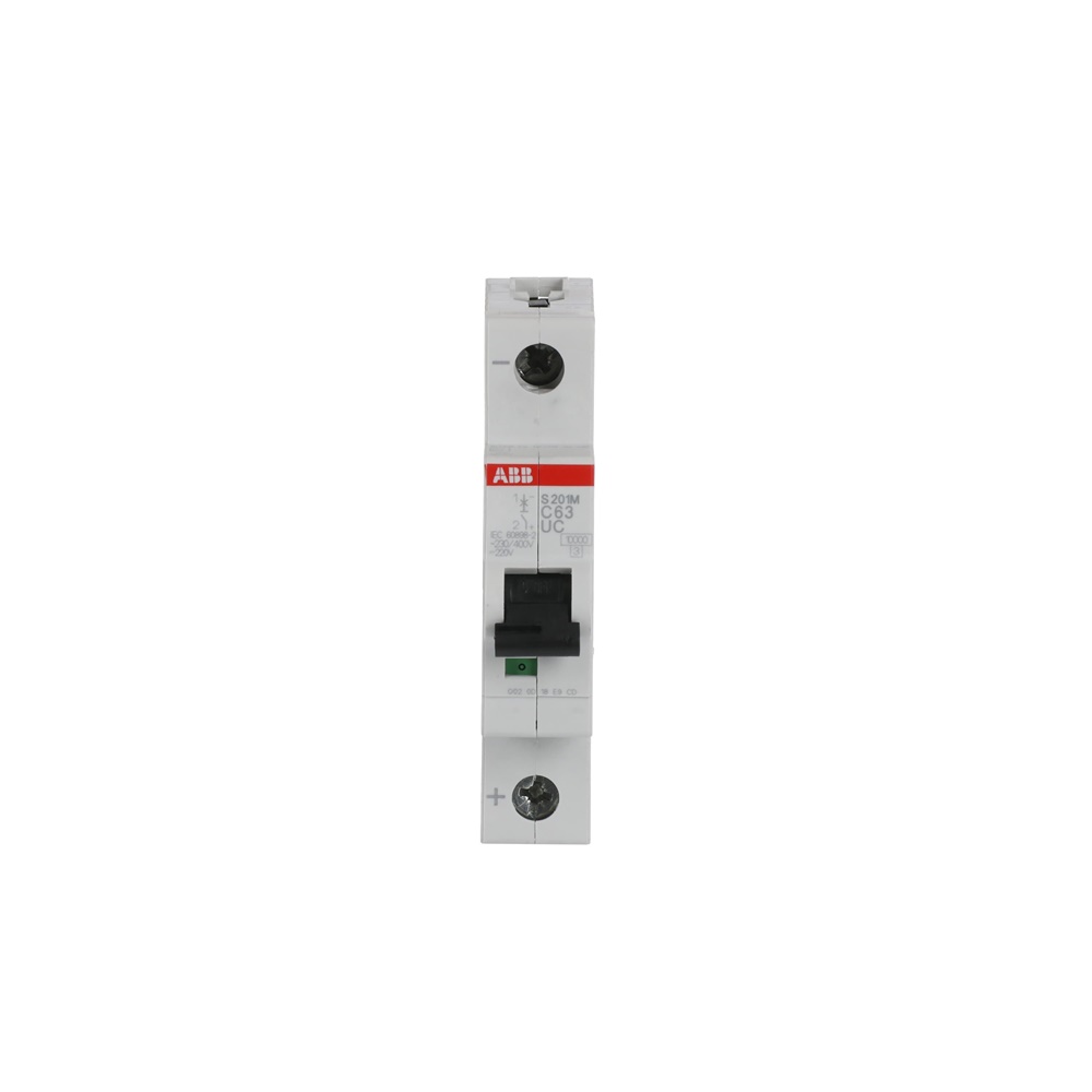 Interruttore automatico Miniature Circuit Breaker S200MUC 1P 63A Curva C per applicazioni AC e DC