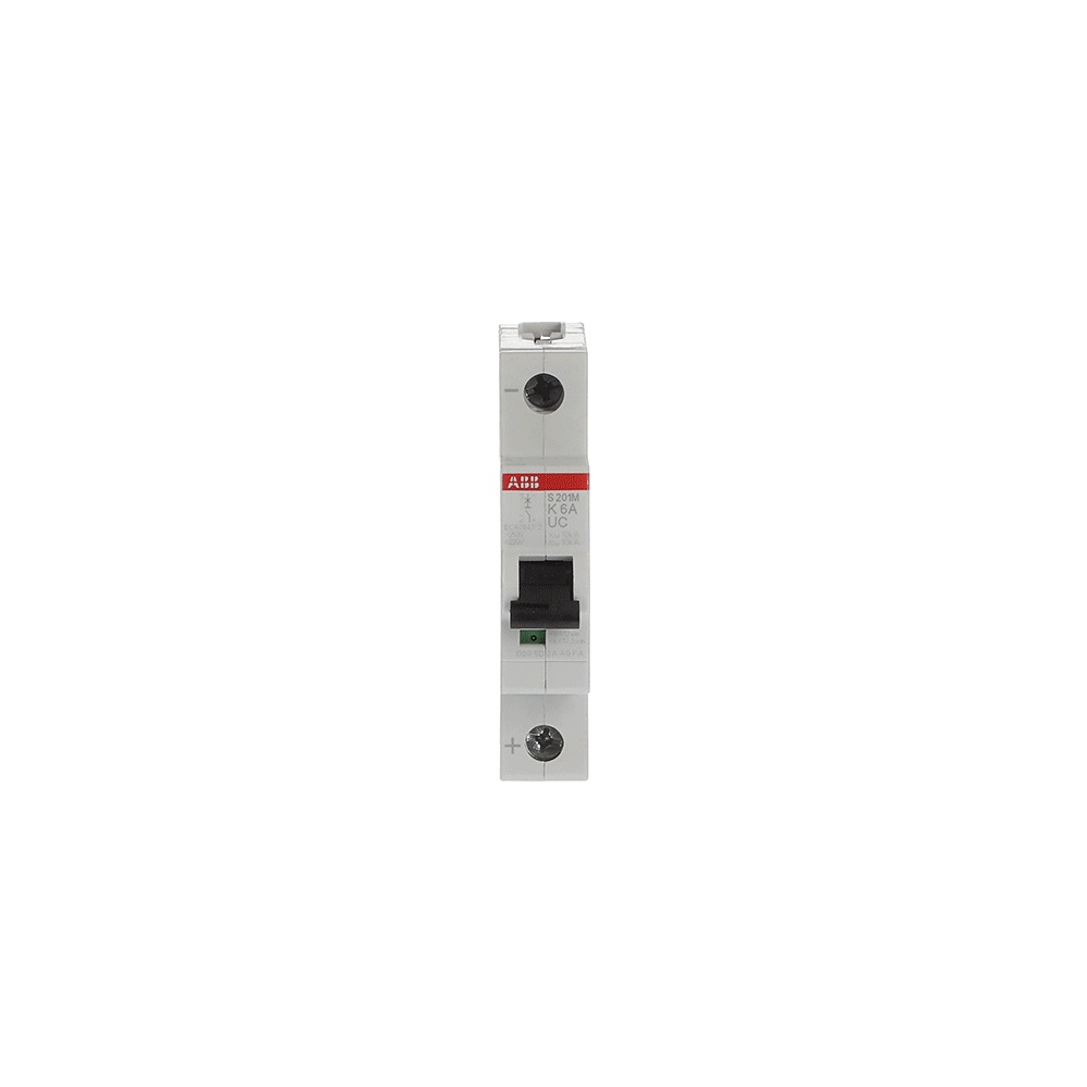 Interruttore automatico Miniature Circuit Breaker S200MUC 1P 6A K AC/DC 10kA uso industriale e civile