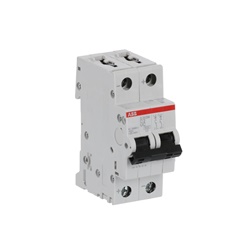 Interruttore magnetotermico S200MUC 2 poli 2A curva C 10kA AC/DC uso industriale