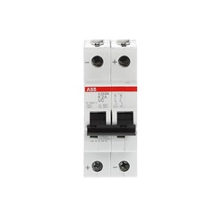 Interruttore automatico modulare S202MUC K 2 poli 2A 10kA AC/DC uso industriale e civile