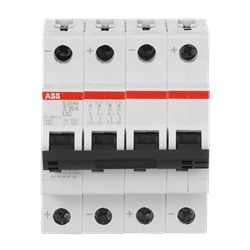 Interruttore automatico Miniature Circuit Breaker S200MUC 4 poli 16A 10kA CA/DC uso industriale