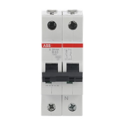 Interruttore Magnetotermico Miniatura S200 1P+N 63A B 6kA Uso Residenziale Industriale