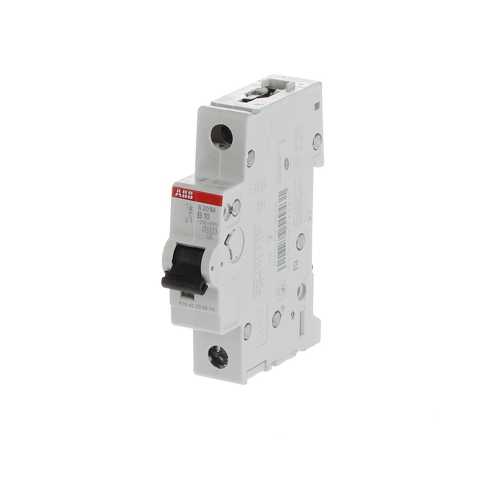 Mini interruttore automatico S200M 1P 10A curva B 10kA uso residenziale e industriale