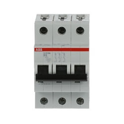 Interruttore automatico Miniature Circuit Breaker S200M 3 poli 6A caratteristica B 10kA uso residenziale e industriale