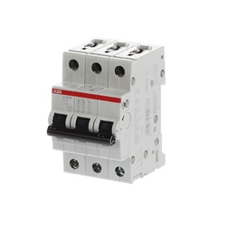 Interruttore automatico miniatura S200M 3 poli 2A curva C 10kA uso residenziale industriale