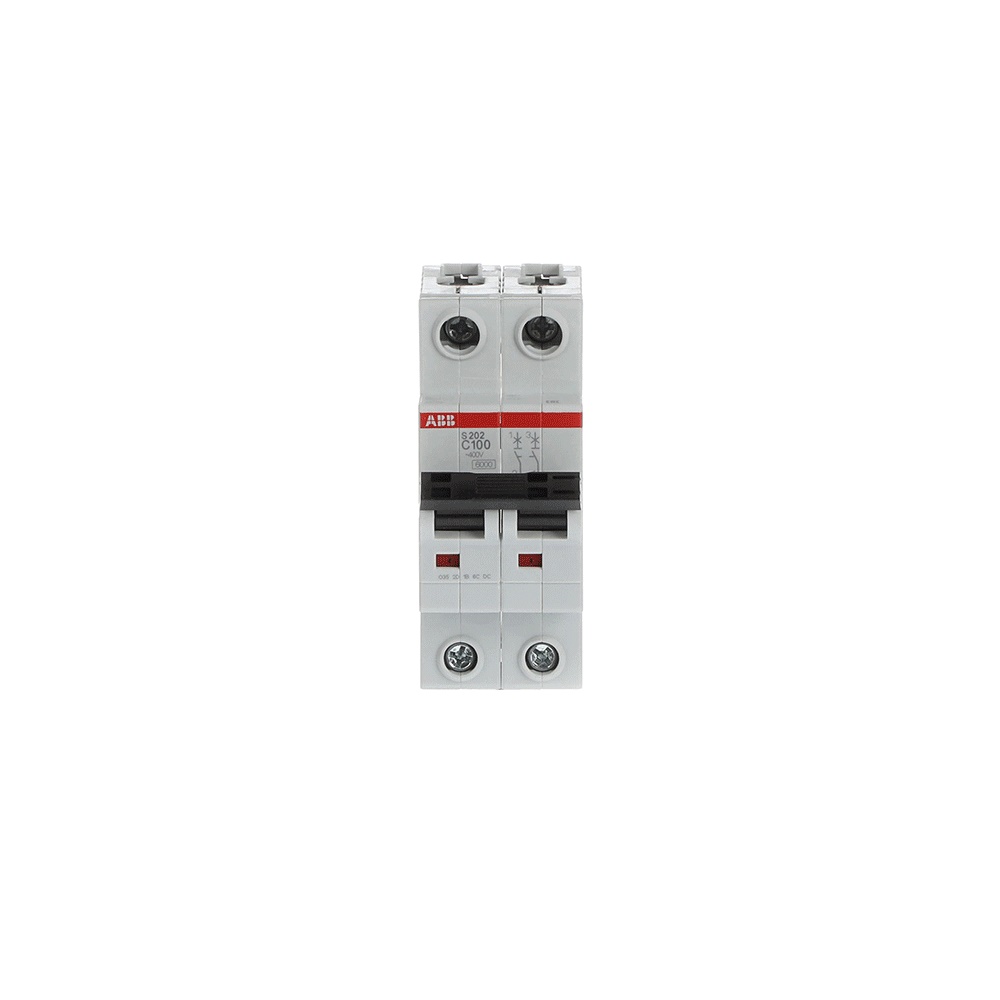 Interruttore Automatico Miniatura S200 2P 100A C-Char 6kA Uso Elettrico Industriale