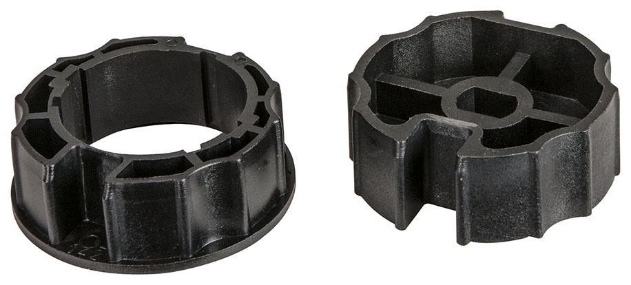 Adattatori tubo ogiva Ø70 mm coppia per tubi tondi e ondulati uso industriale