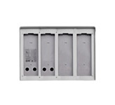 Scatola da parete c/cornice 4 placche 2M