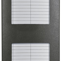 Placca suppl. 2M 2 cartelli grigio sablÃ©