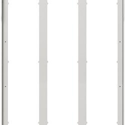 Cornice parapioggia 9M(3x3) Pixel bianco