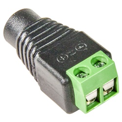 Connettore F aliment. 12V con morsetti
