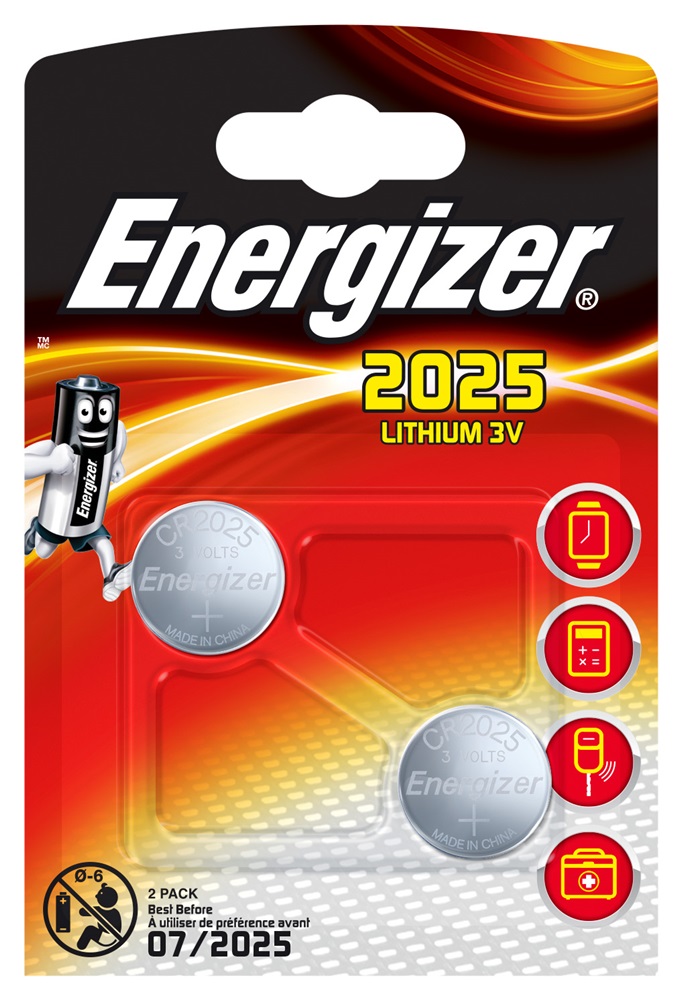 ENERGIZER CR2025 Lithium BP2