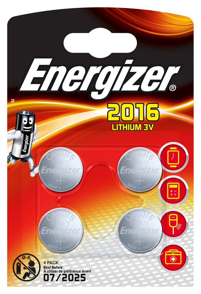 ENERGIZER CR2016 Lithium BP4