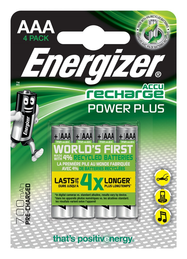 ENERGIZER Power Plus AAA BP4 PreCar. 700