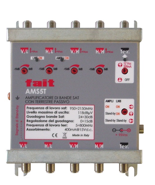 Amplificatore Sat  Reg. + Alimentatore