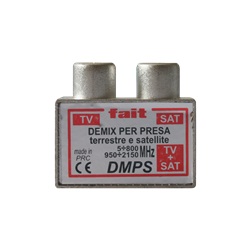 Demix Tv/Sat Per Presa Doppia