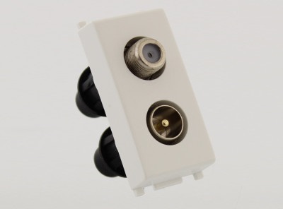 Presa Doppia Ff + Iecm Compatta Vimar Pl