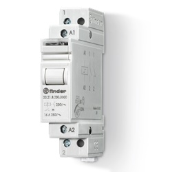 Relè ad impulsi modulare 17,5 mm 1NO 16A montaggio guida DIN automazione elettrica